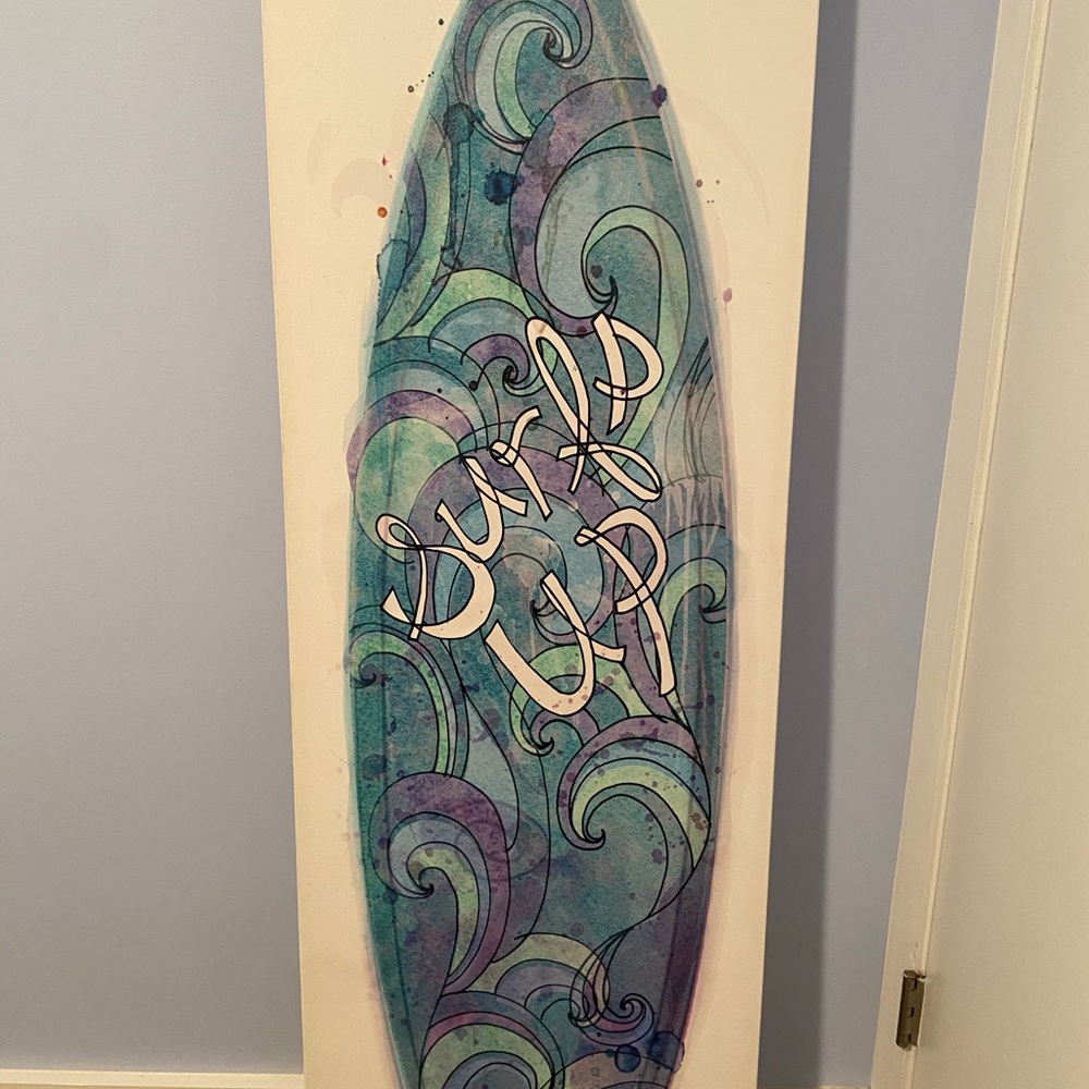 pb teen “surfs up” canvas